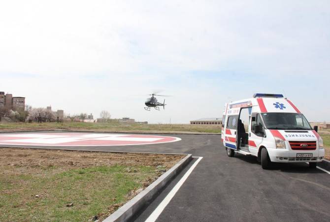 13-year-old car crash victim airlifted to Yerevan hospital in first medevac of new air ambulance 