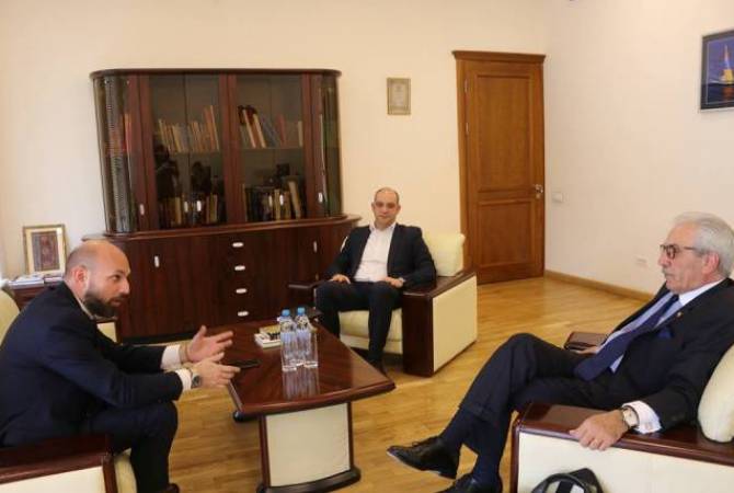 Canadian-Armenian entrepreneur visits Diaspora ministry in Yerevan