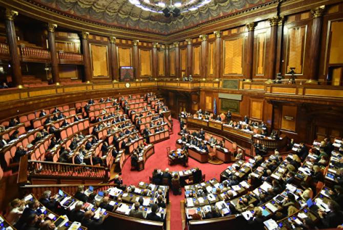 مناقشة الاعتراف بالإبادة الأرمنية بمجلس النواب الإيطالي- بموجبها ستكون الحكومة ملزمة بالاعتراف بها 
رسمياً وإعطاء تقييم دولي لها-
