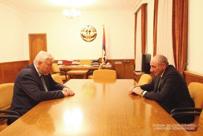 Le président de la République d’Artsakh a reçu le représentant personnel du Président en 
exercice de l’OSCE 
