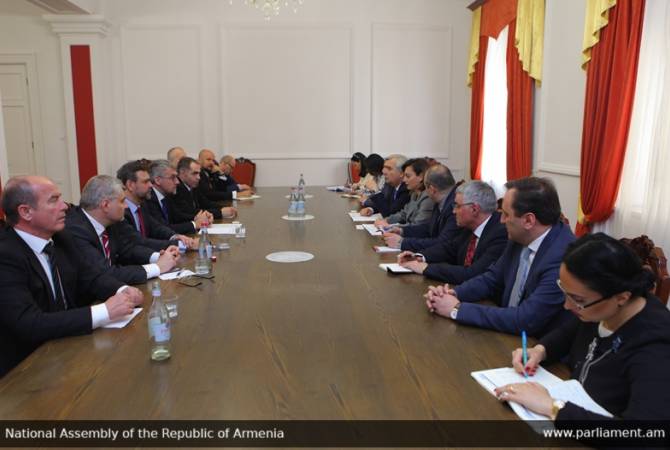 Vice Speaker of Parliament of Armenia receives Czech delegation led by defense minister