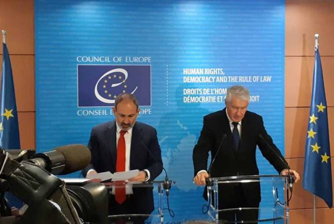 Pashinyan reaffirms Armenia’s desire to prepare populations to peace during visit to CoE
