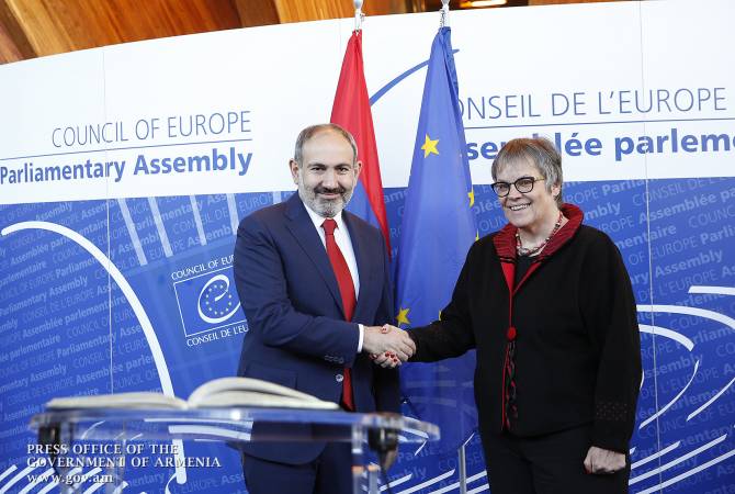 Armenian PM, PACE President hold meeting in Strasbourg 
