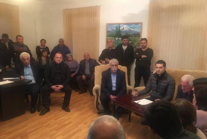 Le maire d’une commune d’Armavir a déposé sa démission  à cause de l'incident survenu dans 
le village