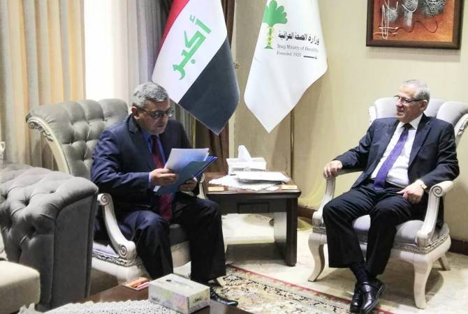 Armenian Ambassador meets with Iraqi minister of health