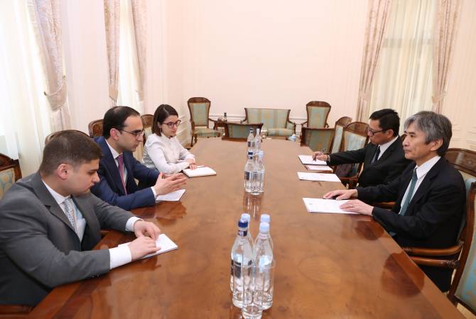 Вице-премьер Тигран Авинян принял посла Японии в Армении