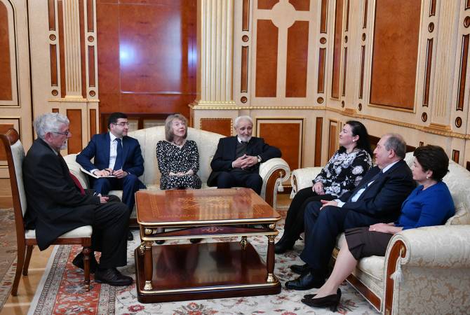 Armenian President receives Arc Publications representatives