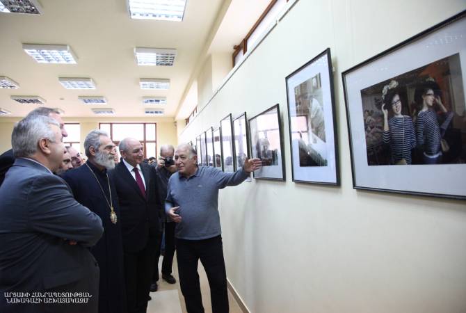 President of Artsakh attends opening ceremony of Zaven Sargsyan’s individual photo exhibition 