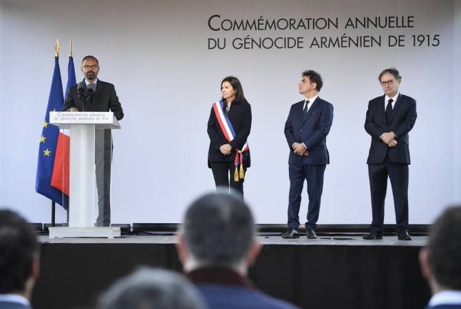 La France entend à contribuer à faire reconnaître le Génocide arménien comme un crime contre 
l’humanité: Premier ministre Edouard Philippe 
