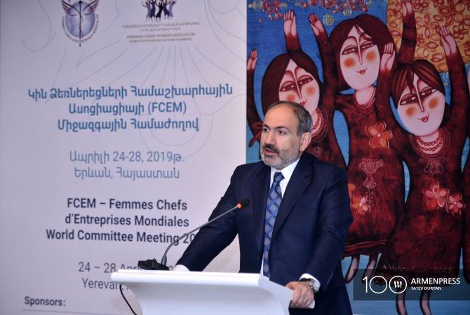 FCEM World Congress: Pashinyan calls for greater women’s involvement in business