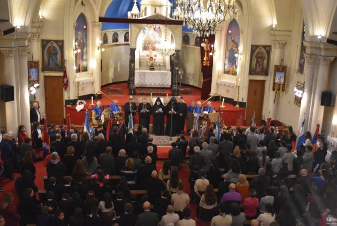 Բուենոս Այրեսի Սուրբ Գրիգոր Լուսավորիչ եղեղեցում տեղի է ունեցել այոց 
ցեղասպանության 104-րդ տարելիցին նվիրված հիշատակի արարողություն