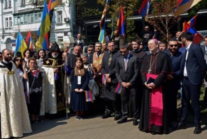 Мероприятия памяти жертв Геноцида армян, получили широкий резонанс в украинских 
СМИ