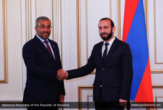 Speaker of Parliament of Armenia receives UAE State Minister