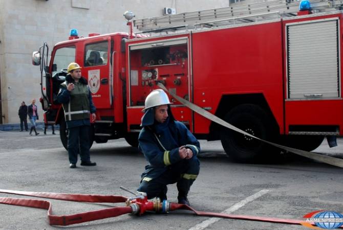  Пожарные - спасатели потушили пожар в одном из кафе Еревана. Пострадавших нет 