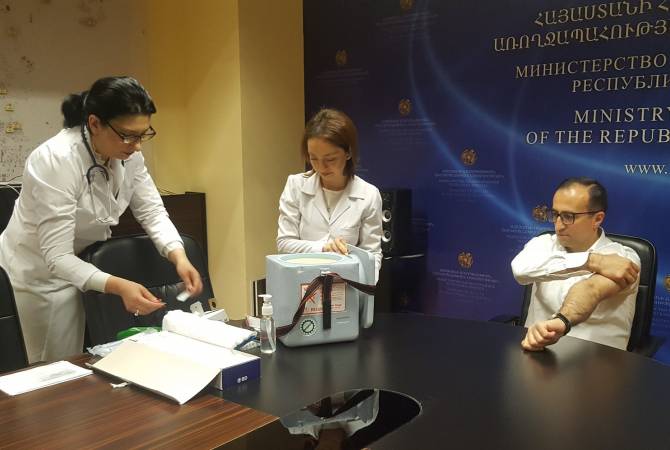 “Vaccinations save lives” – Armenia’s Healthcare Minister gets Gardasil HPV shot live on air 