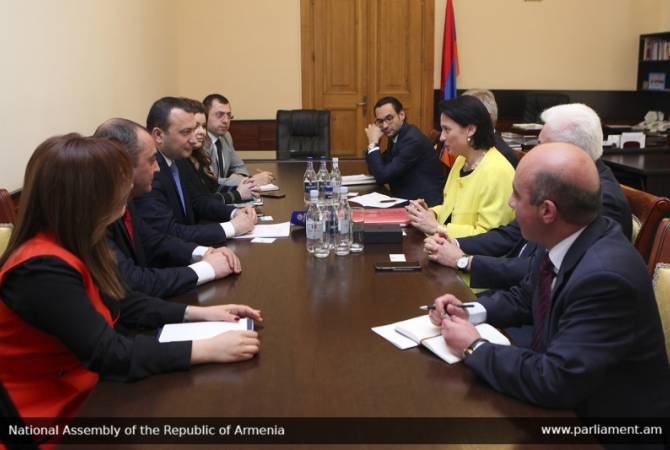 Вице-спикер НС Армении принял парламентскую делегацию из Австрии