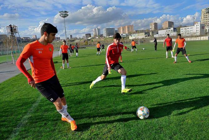 Ֆուտբոլի Մ19 տարեկանների թիմը շարունակում է նախապատրաստվել Երևանում կայանալիք Եվրոպայի առաջնությանը