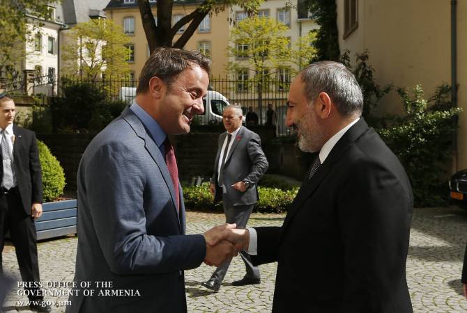 La rencontre entre Nikol Pashinyan et Xavier Bettel a eu lieu; L'Arménie et le Luxembourg vont 
dynamiser la coopération bilatérale