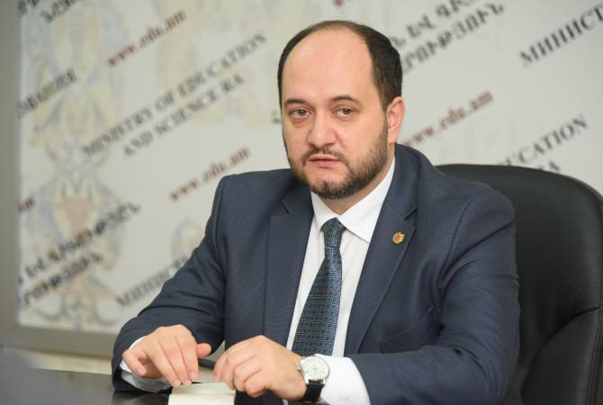 Armenian minister to attend International Conference on Artificial Intelligence and Education in 
China