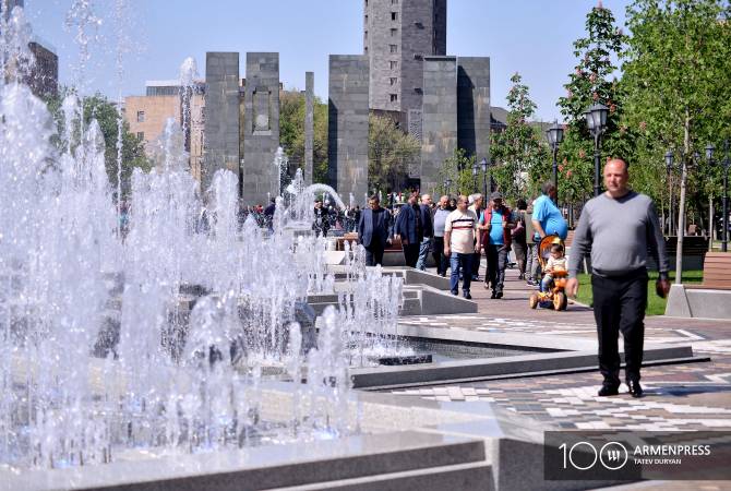 Температура воздуха в Ереване приблизится к рекордному для мая показателю