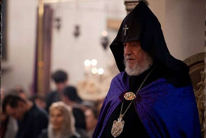 His Holiness Garegin II addresses message on current situation in Armenia, calls on citizens to 
show calmness, avoid violence