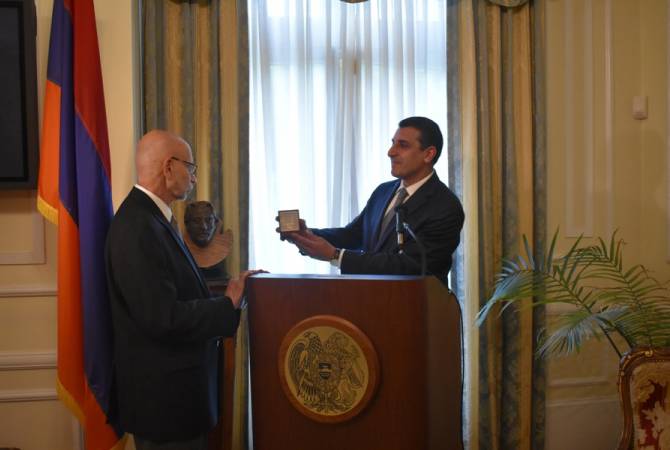 Armenian Embassy in US hosts reception in honor of longtime Library of Congress Armenia and 
Georgia Area specialist