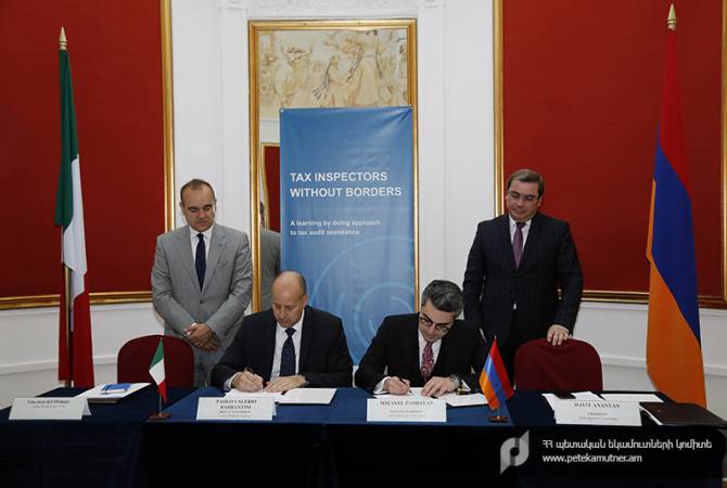 Հայաստանի և Իտալիայի հարկային ծառայությունները համագործակցելու են ոլորտային 
բարեփոխումների շրջանակում