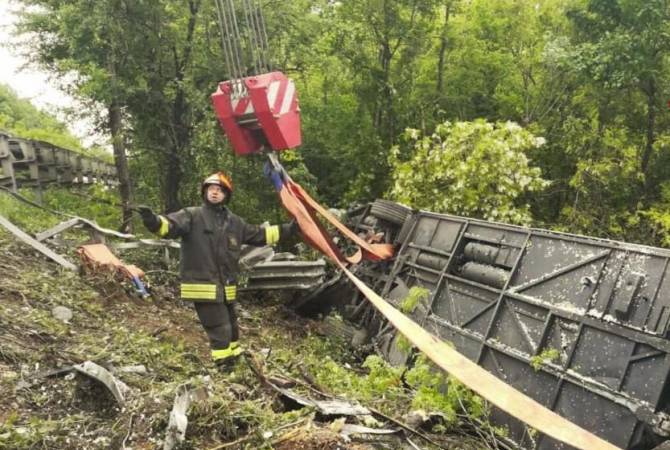 Des citoyens arméniens blessés dans un accident de bus touristique en Italie 