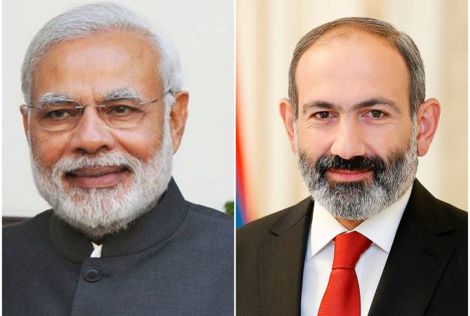 Le Premier ministre Pashinyan a adressé un message de félicitations au Premier ministre de 
l'Inde Narendra Modi