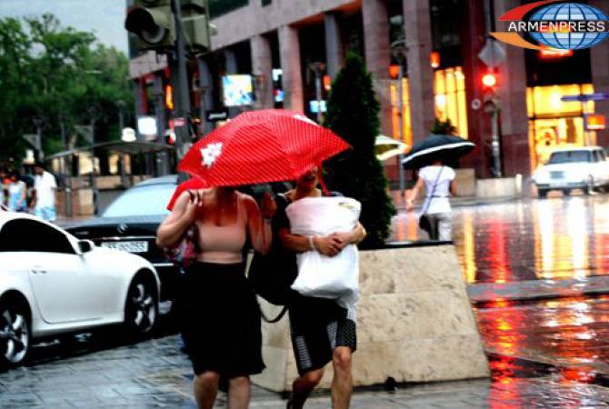 ՀՀ մի շարք մարզերում և Արցախում սպասվում է անձրև և ամպրոպ