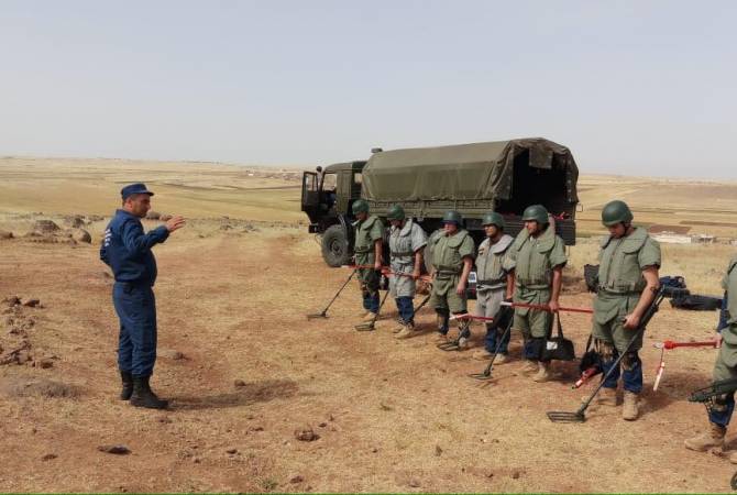 Over 33,000 square meters of territory cleared by Armenian de-miners in Syria