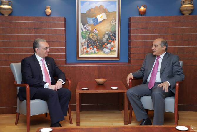 Armenian FM meets with Cypriot Speaker of Parliament