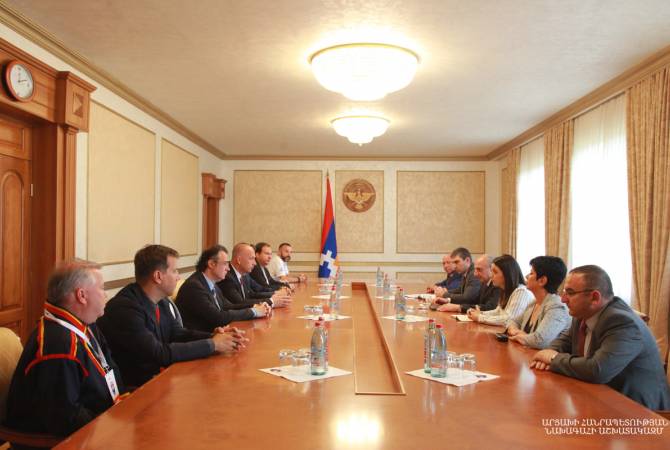 President of Artsakh holds meeting with CONIFA President
