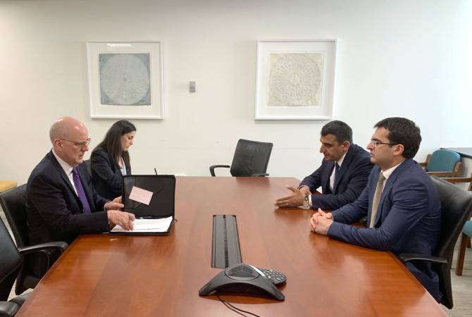 Акоп Аршакян с заместителем помощника госсекретаря США обсудил возможности 
сотрудничества