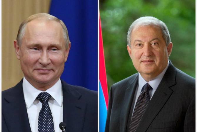 President Sarkissian congratulates Putin on Russia Day