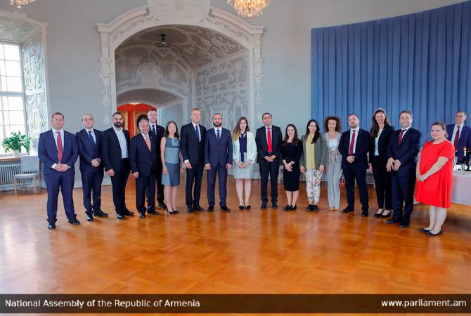 Armenian Speaker of Parliament and his delegation visit Uppsala, Sweden