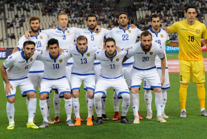 Сборная Армении по футболу в рейтинге ФИФА поднялась на 9 позиций