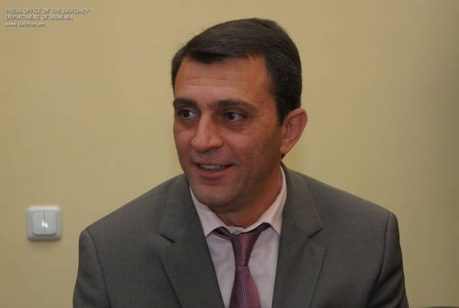Армен Бекташян подал заявление об отставке с должности члена Высшего судебного 
совета

