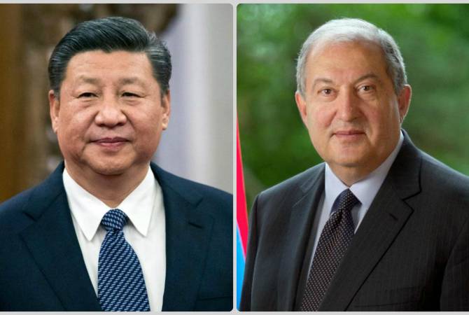 Le président arménien a adressé un message de félicitations à son homologue chinois