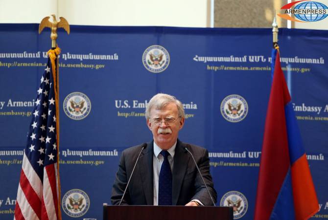 Le conseiller américain à la Sécurité nationale John Bolton rencontrera les ministres des Affaires 
étrangères d’Arménie et d’Azerbaidjan