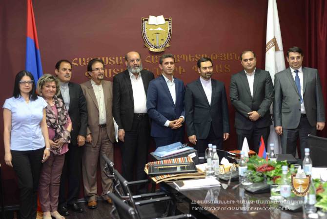 Les présidents des chambres des avocats d'Arménie et d'Iran auront des discussions 
professionnelles
