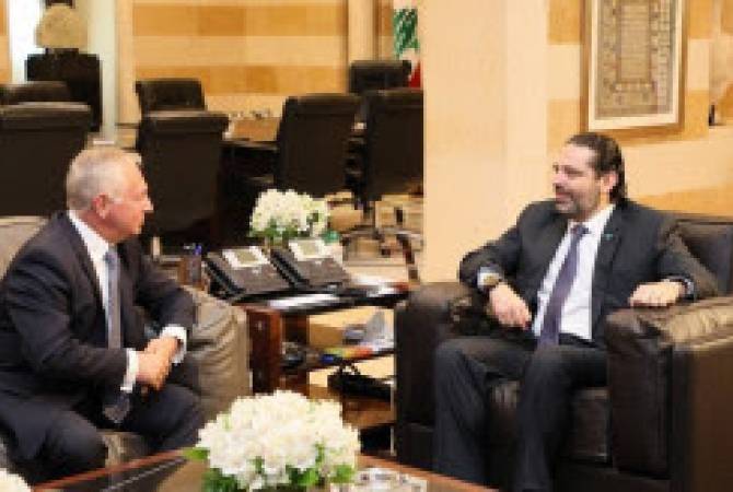 سفير أرمينيا في لبنان فاهاكن أتابكيان يلتقي برئيس الوزراء اللبناني سعد الحريري ومناقشة نشاط اللجنة الحكومية الأرمينية اللبنانية