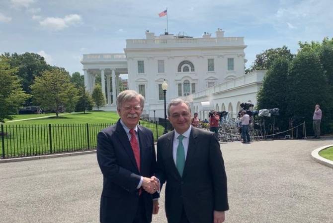Zohrab Mnatsakanyan satisfied with his discussion with Bolton on NK peace process  