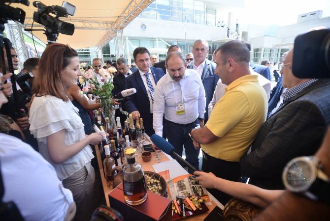 Brandy, wine production, pomegranate champagne, organic teas: PM gets acquainted with 
production types of Tavush province