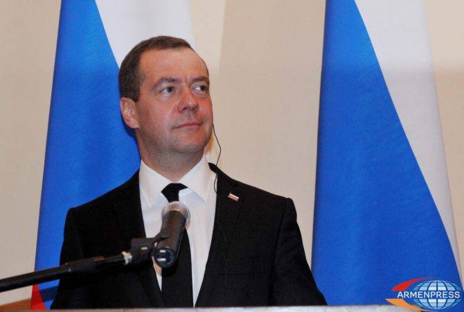 Президента Саркисяна поздравил Председатель Правительства Российской Федерации 
Дмитрий Медведев