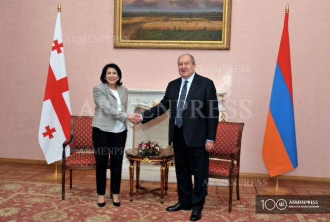 Президент Грузии Саломе Зурабишвили поздравила Президента Саркисяна с днем &#8203;&#8203;рождения