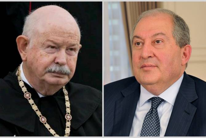 Sarkissian congratulates Prince and Grand Master of Sovereign Military Order of Malta on feast 
of St. John the Baptist