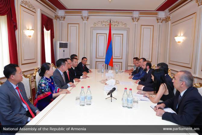 Armenia interested in deepening relations with Vietnam – President of parliament receives 
parliamentary delegation of Vietnam