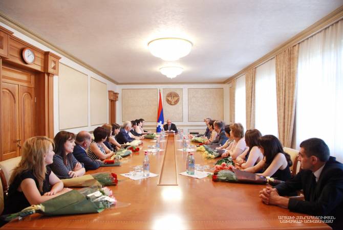 Awarding ceremony held at Artsakh Presidential residence