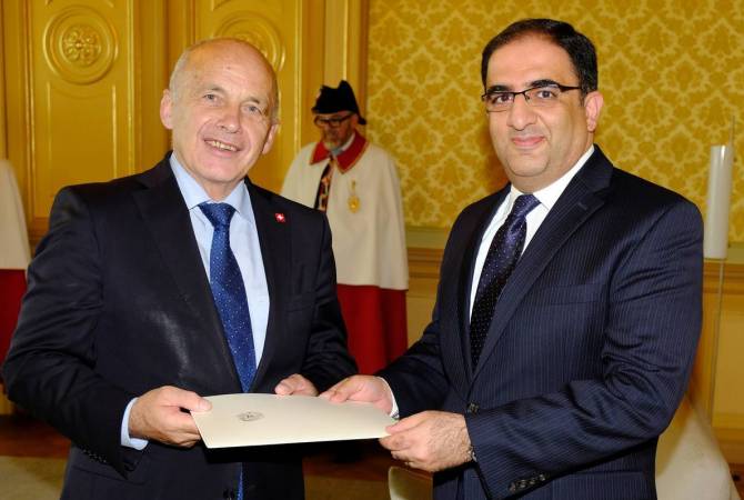 Armenian Ambassador presents credentials to President of Switzerland